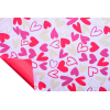 Rotolo carta regalo "Young Heart" fondo bianco, altezza 80 cm, lunghezza 20 metri