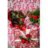Rotolo carta regalo "Young Heart" fondo bianco, altezza 80 cm, lunghezza 20 metri