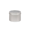 Barattolo in alluminio con tappo a vite, diametro 6.5 cm, confezione da 6 pezzi