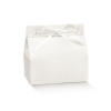 Scatola in cartoncino Chic fibra bianco, confezione da 10 pezzi