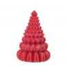 Candela albero di Natale rosso, diametro 10 cm, altezza 11.5 cm