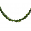 Festone in PVC verde con agrifoglio, lunghezza 270 cm, diametro 10 cm