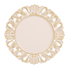Sottopiatto in PVC avorio, diametro 33 cm