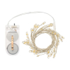 Filo lineare 45 microled (cluster), luce calda fissa, filo in metallo, uso interno, lunghezza 90 centimetri