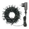 Filo lineare 200 led a luce fredda, filo verde, uso interno ed esterno, lunghezza 8 metri