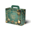 Scatola valigetta in cartone fantasia Starlight con maniglia, cartone da 20 pezzi, vari formati