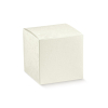 Scatola automontante base quadrata in cartone sfere bianco, confezione da 10 pezzi