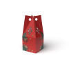 Scatola porta panettone fantasia Holly Spirit con maniglia, 22x22x50 cm, cartone da 50 pezzi