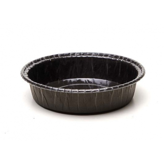 Forme cottura in cartoncino marrone scuro "Mini - Cake", diametro 91mm