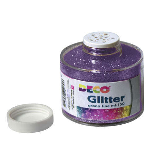 Barattolo glitter da 150 ml a grana fine, tinta unita