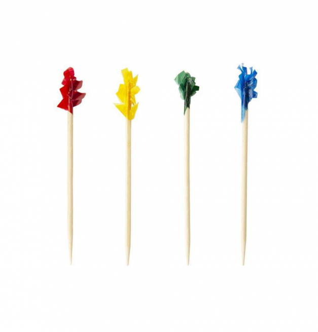 Stuzzicadenti frlly-frills 7cm colori assortiti confezione da 1000 pezzi