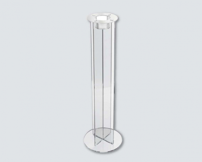Piantana in plexiglass porta dispenser