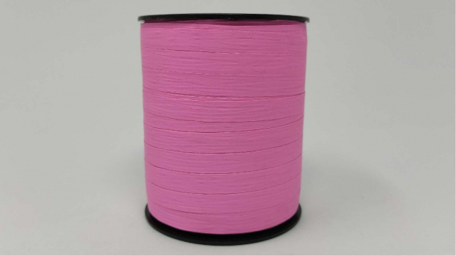 Rotolo nastro carta sintetica rosa fluo, altezza 10 mm, bobina da 250 mt