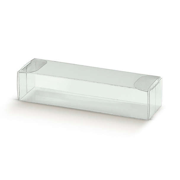Scatola plastica trasparente con aperture laterali, 90x30x20 mm, cartone da 200 pezzi