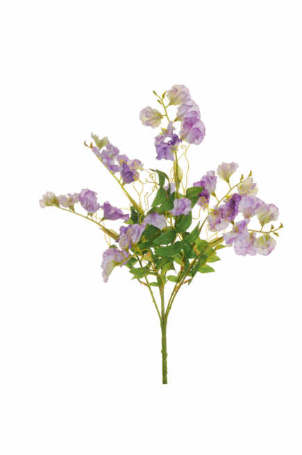 Mazzo di fiori "Sweet Pea" viola, altezza 55 cm