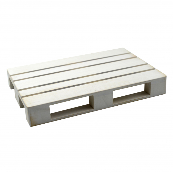 Decorazione bancale bianco cm 20 x 12 h 3.5