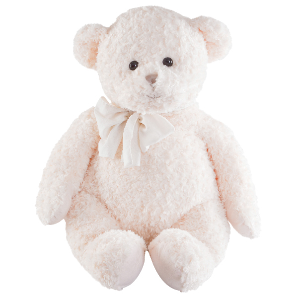 Orso "King Patrick" crema, altezza 90 cm