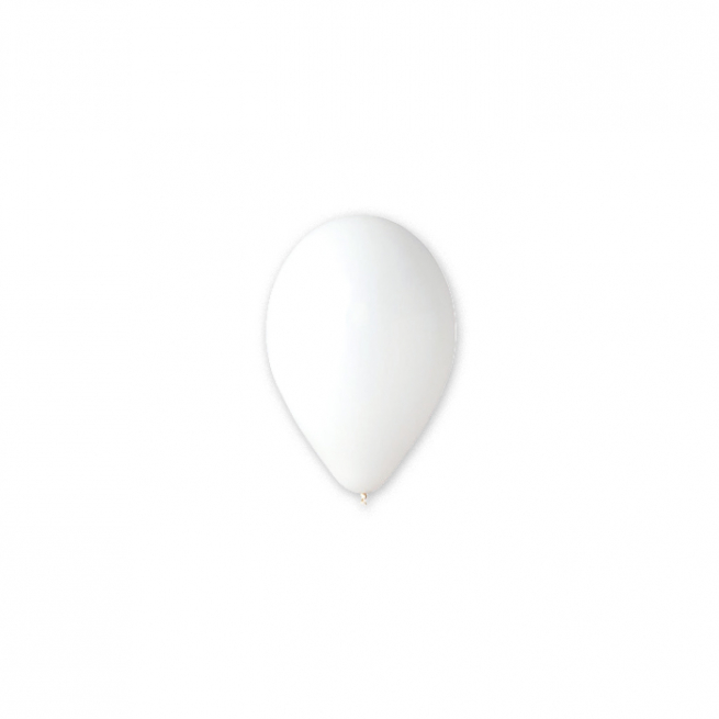 Palloncino tinta unita bianco, diametro 26 cm, confezione da 25 pezzi