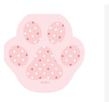 Tovagliolo sagomato carta 3 veli, fantasia "Zampina Lady Kitty", confezione da 16 pezzi