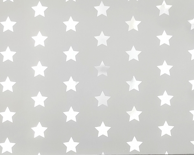 Sacchetto regalo metallizzato fantasia "Brillante Estrelas", confezione da 50 pezzi