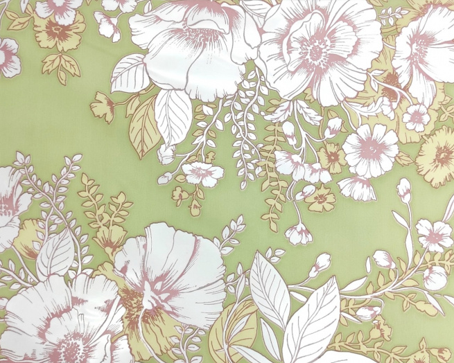 Sacchetto regalo perlato "Fleuri Verde"