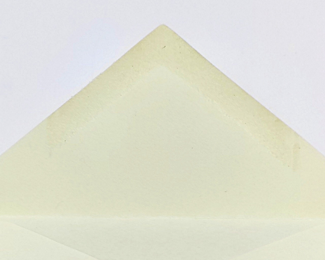Biglietto e busta "Opalina" colore avorio, formato 7x11 cm, confezione da 100/100 pezzi