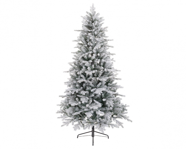 Pino "Vermont" verde innevato, altezza 240 cm, diametro base 137 cm