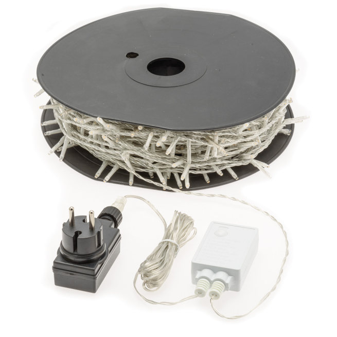 Filo lineare 750 mini led luce fredda per uso interno ed esterno, filo trasparente, lunghezza 53 metri