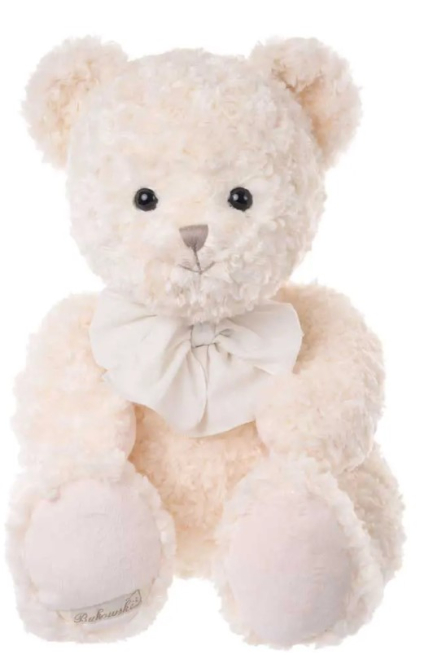 Orso "Waldemar" bianco, altezza 65 cm