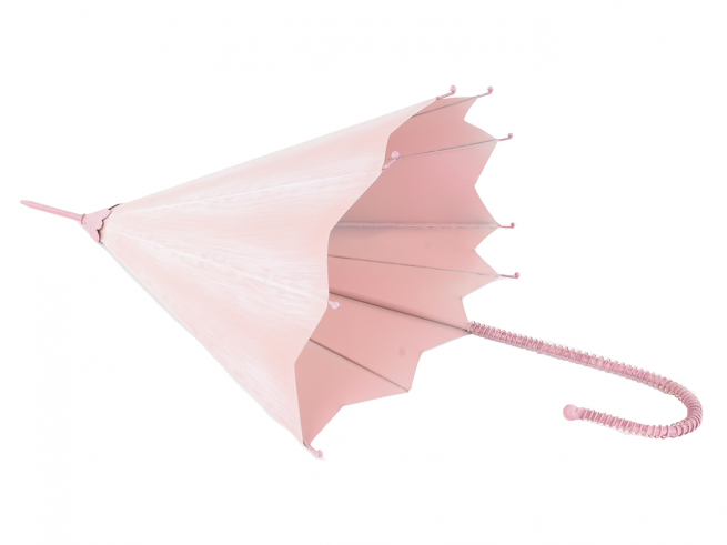 Ombrello rosa da appendere, altezza 70 cm