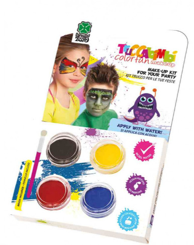 Trucco ad acqua kit "Farfalla" con pennello