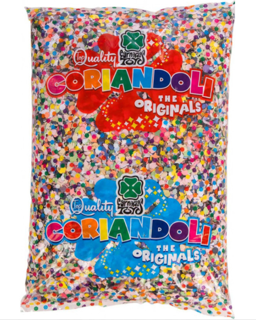 Coriandolo standard in busta da 500 gr.