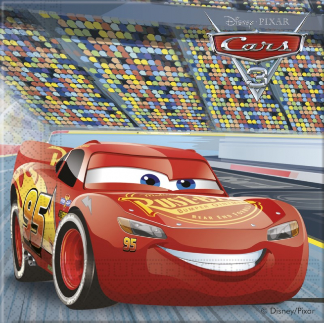 Tovagliolo fantasia "Cars", confezione da 20 pezzi