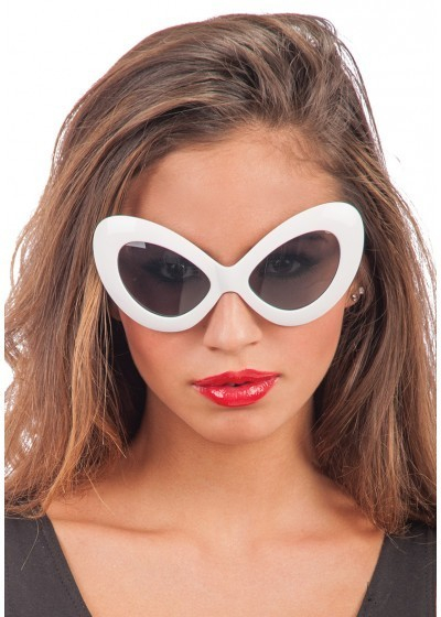 Occhiali "Stile Anni '50" da donna bianchi