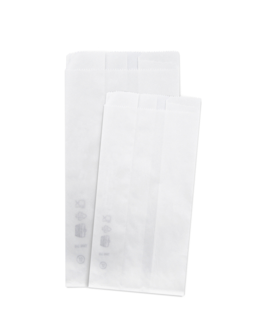 Sacchetto in carta bianca da 40 gr, confezione da 100 pezzi, vari formati