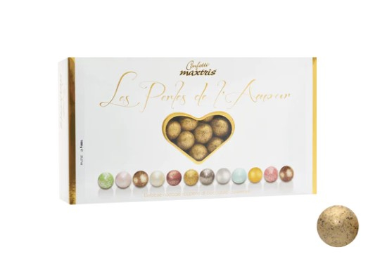 Confetti "Maxtris" Les Perles Hiver oro, confezione da 1 kg