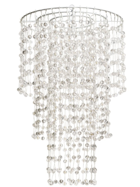 Lampadario "Chandelier" 936 led, luce calda fissa, uso interno ed esterno, diametro 45 x 70 di altezza, filo alimentazione alimentazione 6 metri