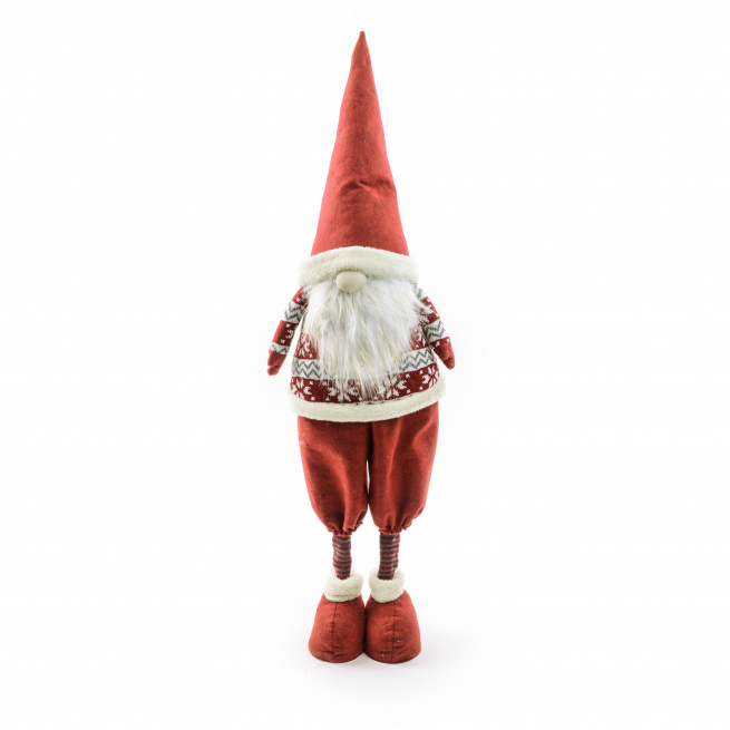 Babbo Natale "Gambelunghe" in tessuto, varie misure