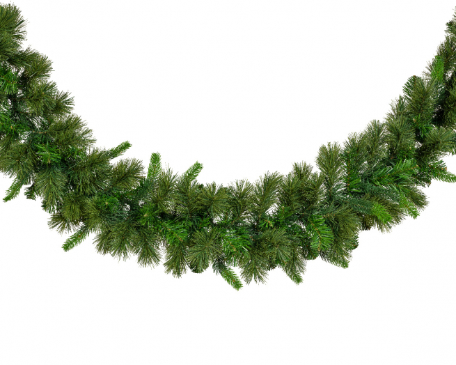 Festone di pino verde da interno ed esterno, lunghezza 270 cm