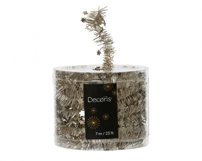 Filo perla con stelle in box, diametro 3 cm, lunghezza 7 metri