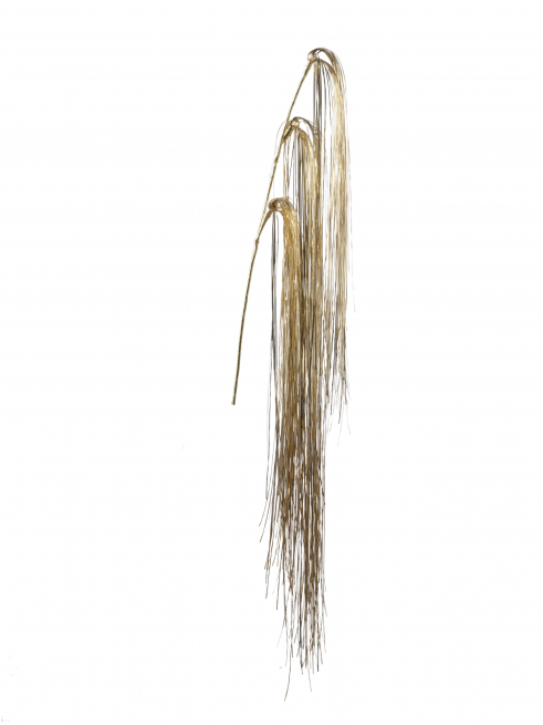 Ramo natalizio cadente oro, altezza 140 cm