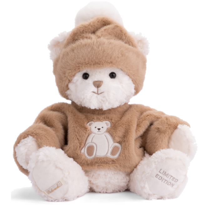 Orso "Carl Otto" bianco con cuffia, altezza 50 cm