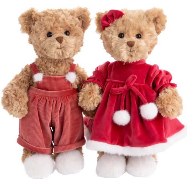 Orsa "Amazing Louise" con vestito rosso, altezza 35 cm