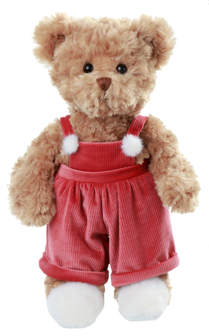 Orso "Prince Flip" con salopette, altezza 35 cm