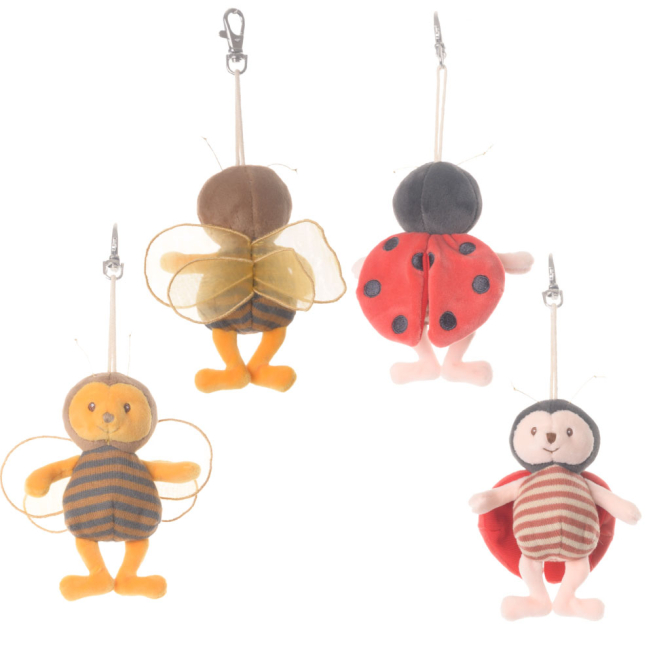Portachiavi "Ladybug & Bee", altezza 12 cm, vari soggetti