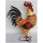 Gallo in metallo "Artferro", altezza 52 cm