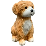 Salvadanaio in dolomite a forma di cane, altezza 18.5 cm