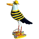 Gabbiano in metallo "Biggi", altezza 35 cm