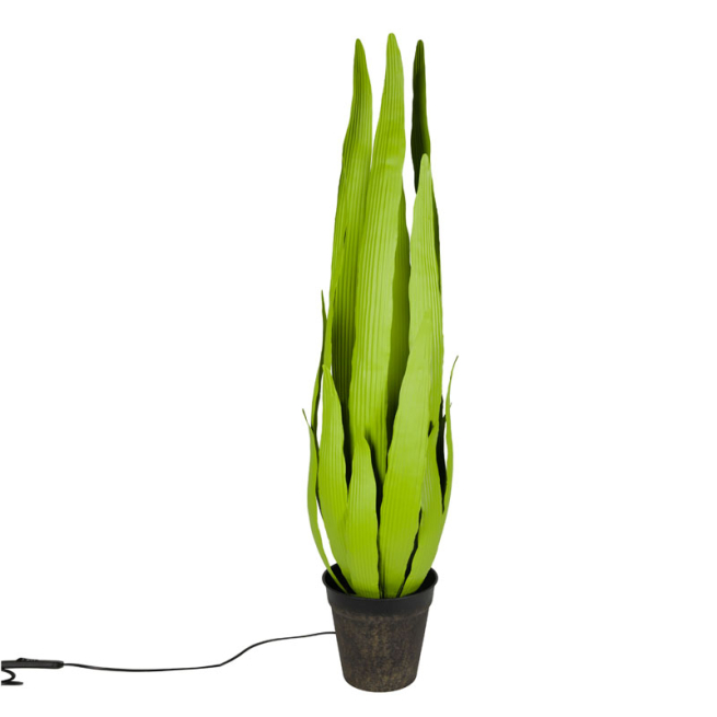 Lampada a forma di pianta in metallo, altezza 129 cm