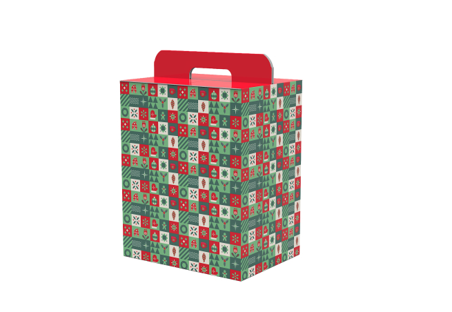 Scatola per confezioni regalo linea "Green Armony" con maniglia superiore, vari formati